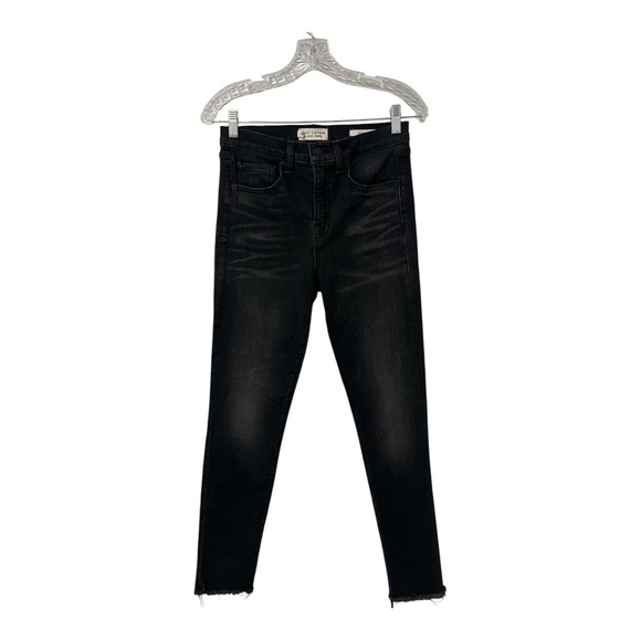 Nili Lotan Jeans Women’s Black Gray 26 High Waisted Skinny Basalt Wash Denim - Picture 1 of 13